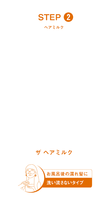 ヘアミルク ザ ヘアミルク お風呂後の濡れ髪に 洗い流さないタイプ